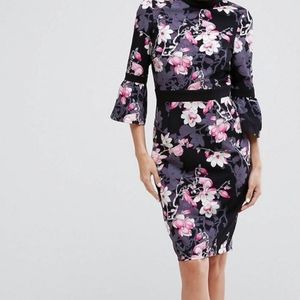 Paper Doll Quarter Sleeve pencil dress
